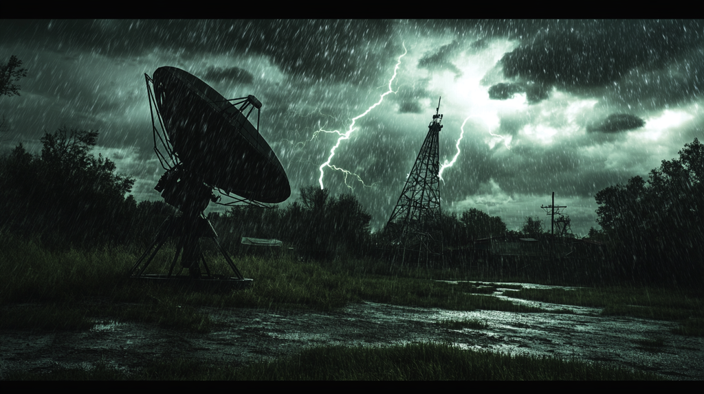 stormy weather impairing a dish and causing connectivity concerns